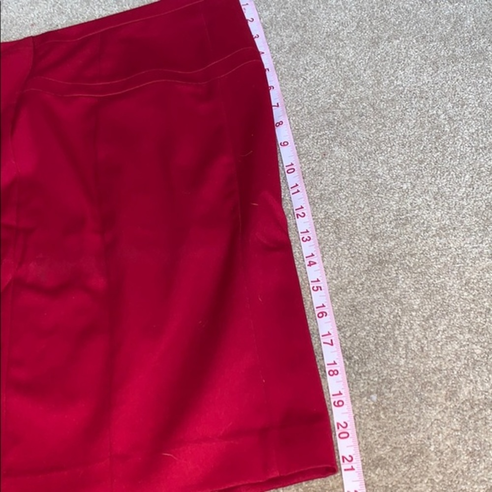 EXPRESS Design Studio Size 2 Red Pencil Skirt - Picture 8 of 10